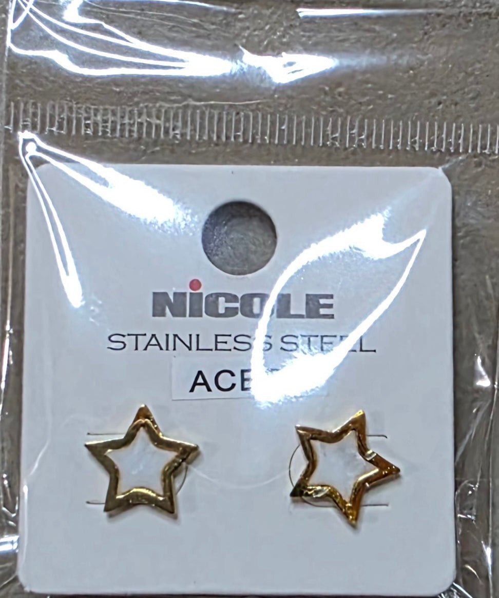 Star Stainless Steel Earrings for Women – Gold & Silver - Angelique Boutique