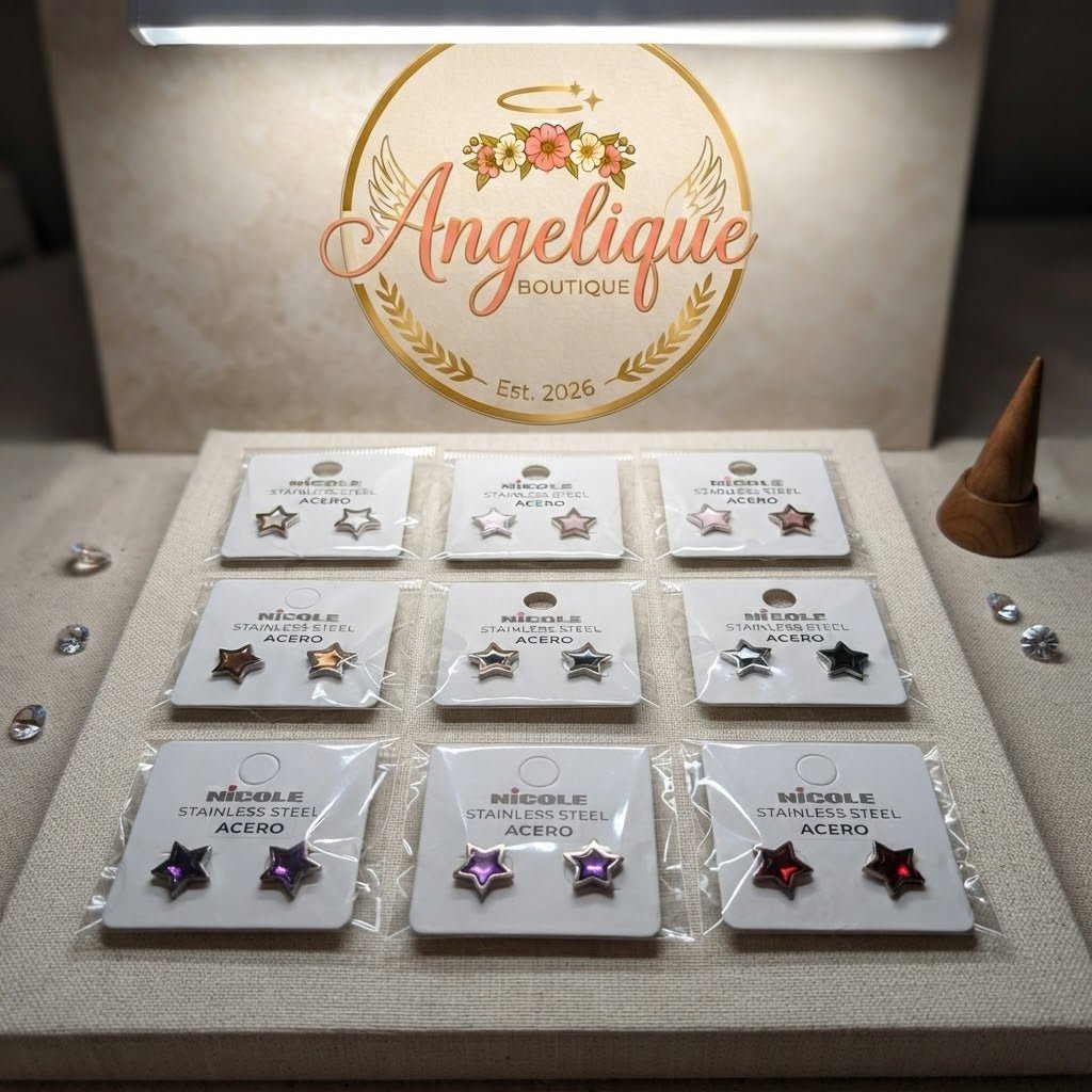 Star Stainless Steel Earrings for Women – Gold & Silver - Angelique Boutique
