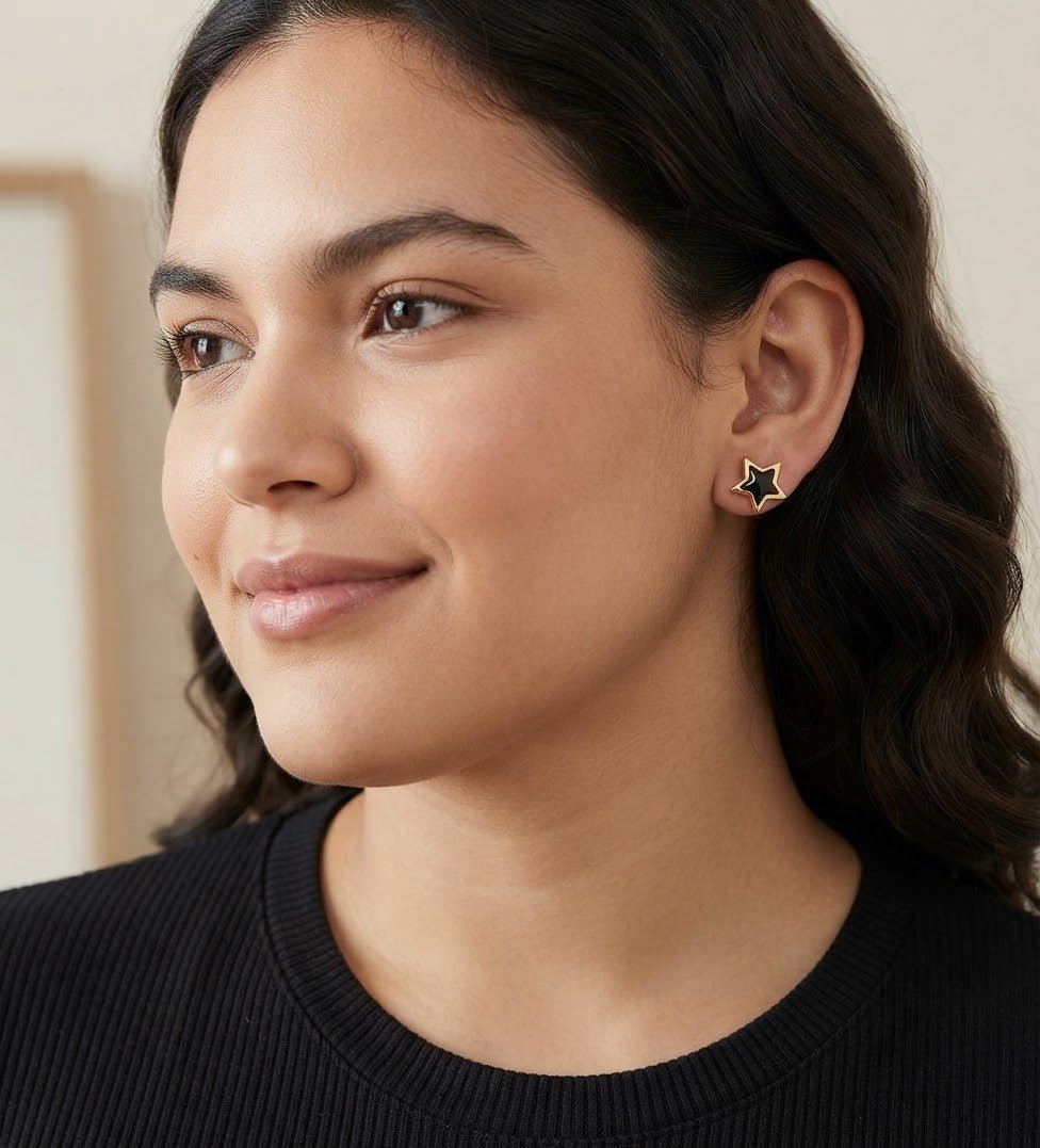 Star Stainless Steel Earrings for Women – Gold & Silver - Angelique Boutique