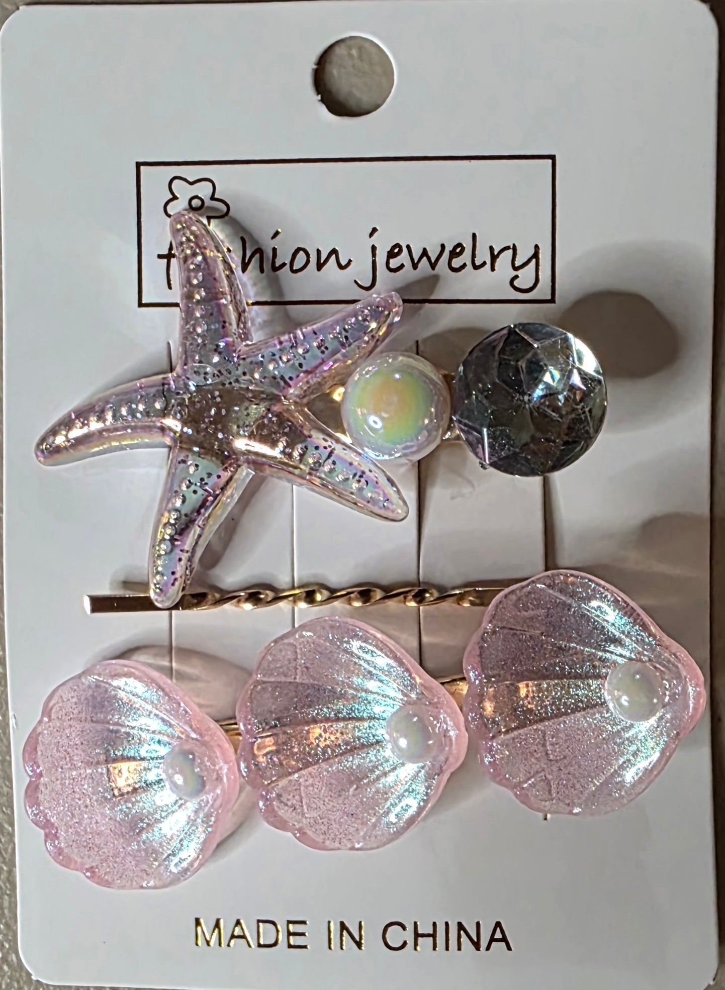Starfish Hair Pins – Set of 3 Decorative Bobby Pins - Angelique Boutique