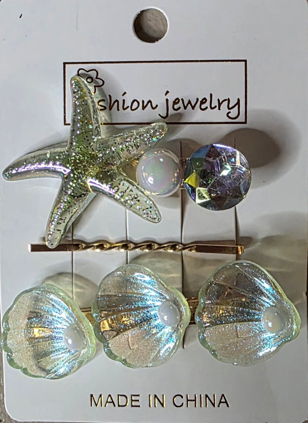 Starfish Hair Pins – Set of 3 Decorative Bobby Pins - Angelique Boutique
