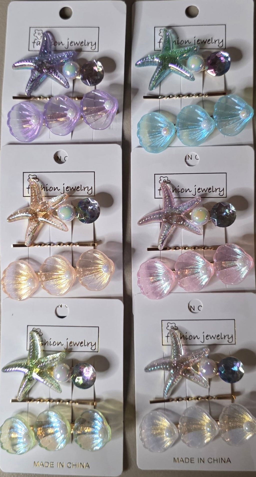 Starfish Hair Pins – Set of 3 Decorative Bobby Pins - Angelique Boutique