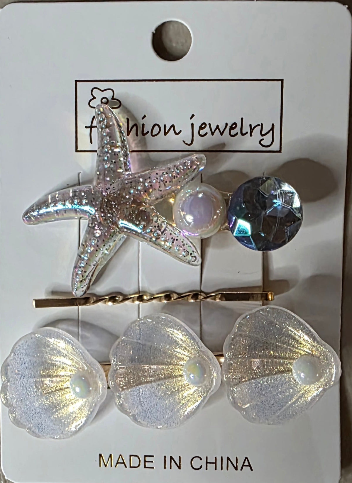 Starfish Hair Pins – Set of 3 Decorative Bobby Pins - Angelique Boutique