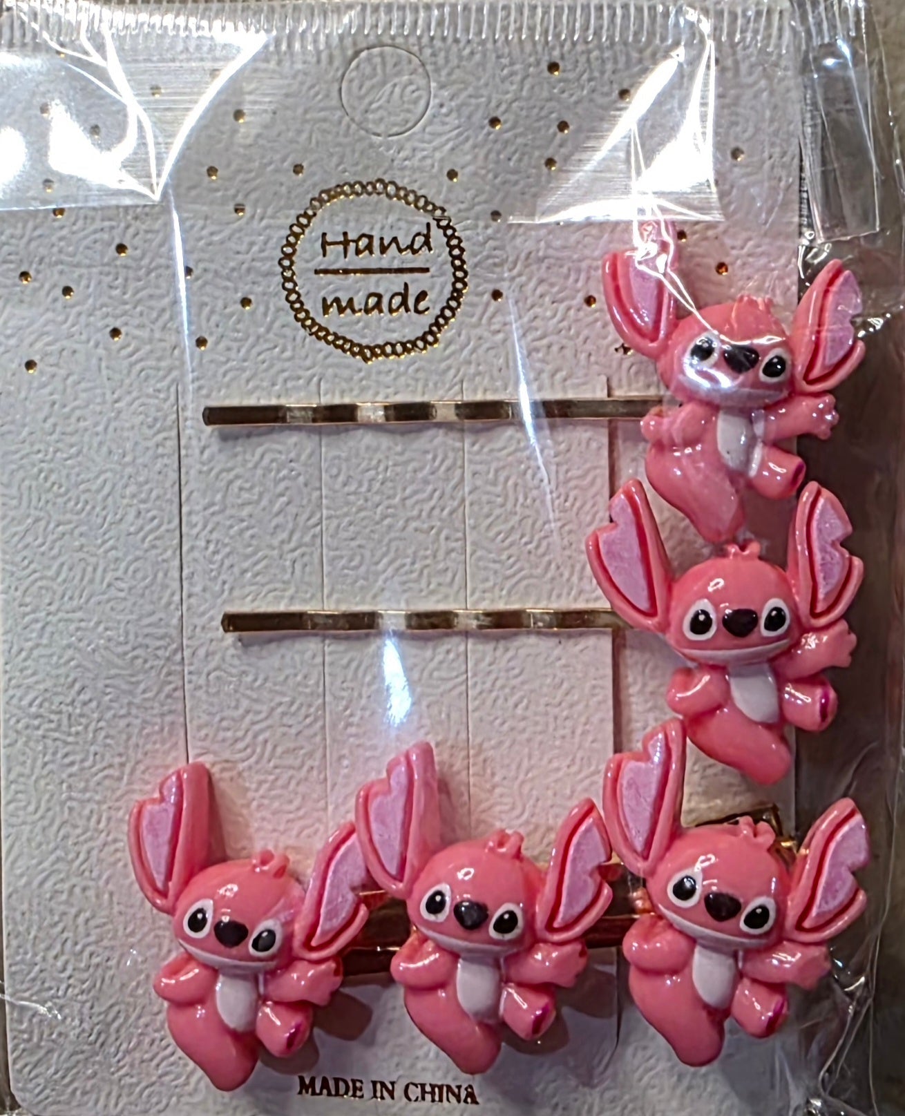 Stitch & Angel Character Hair Pins Set - Angelique Boutique