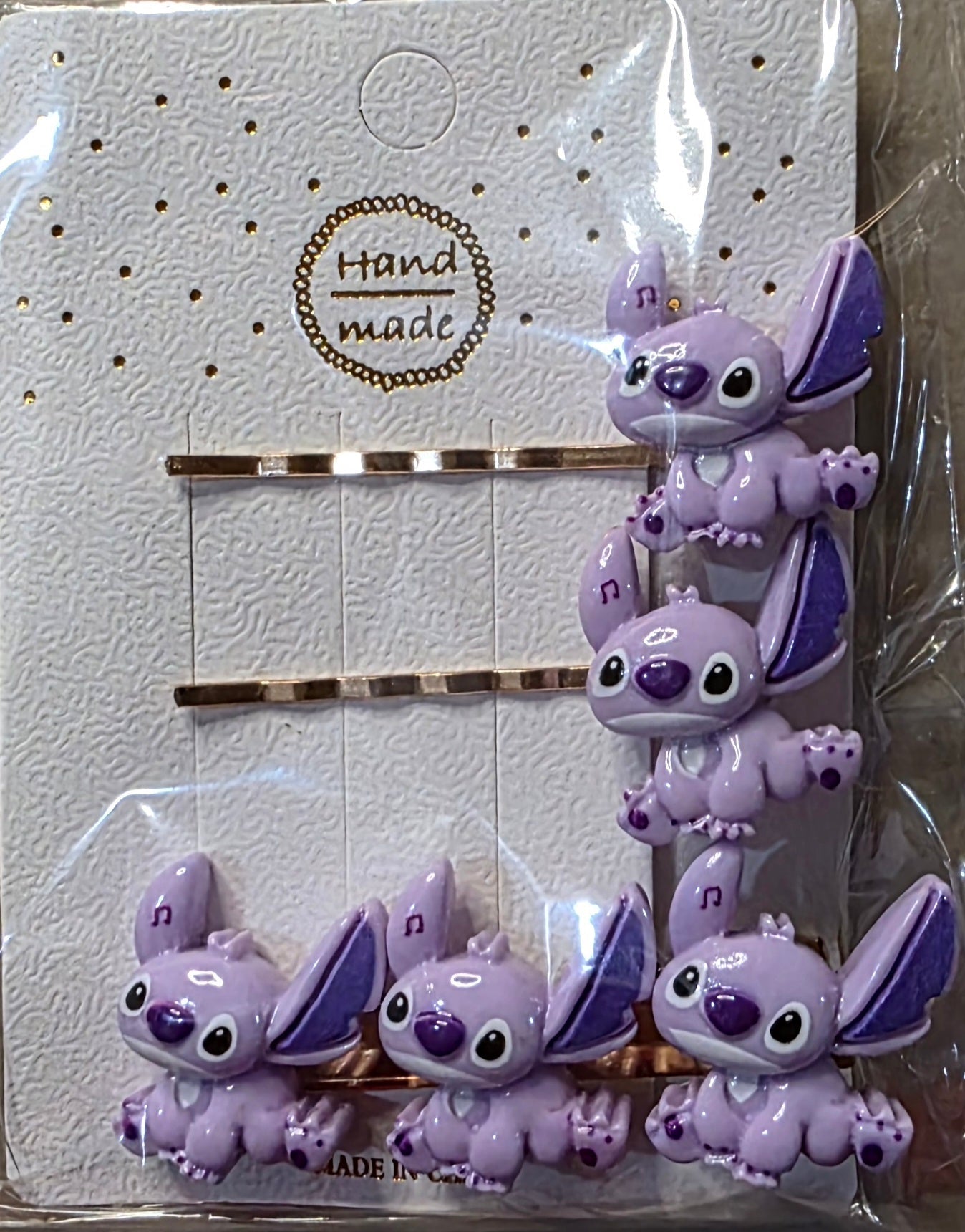 Stitch & Angel Character Hair Pins Set - Angelique Boutique