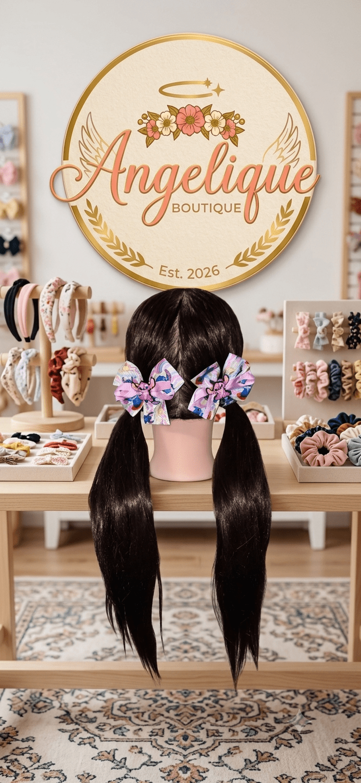 Stitch & Angela Hair Bows for Women & Girls - Angelique Boutique