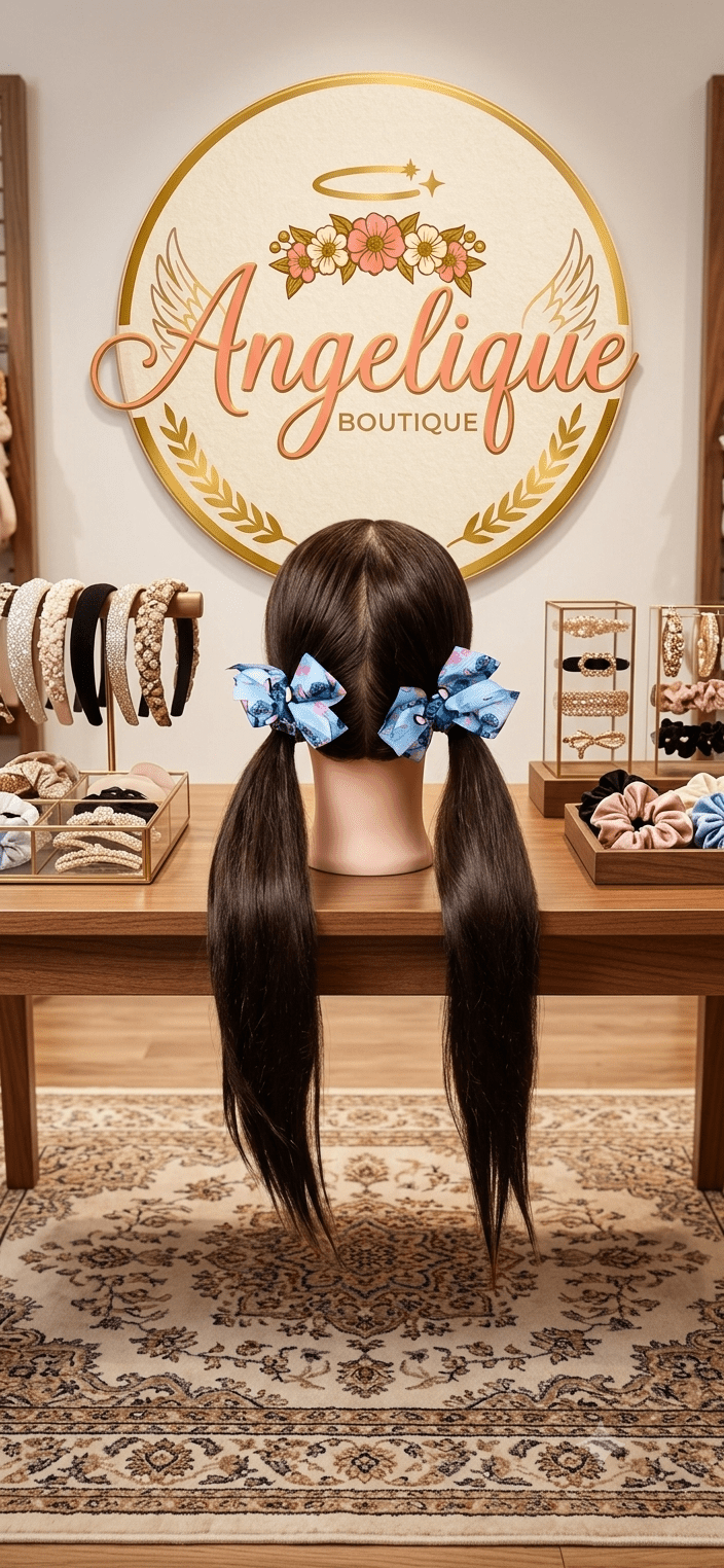 Stitch & Angela Hair Bows for Women & Girls - Angelique Boutique