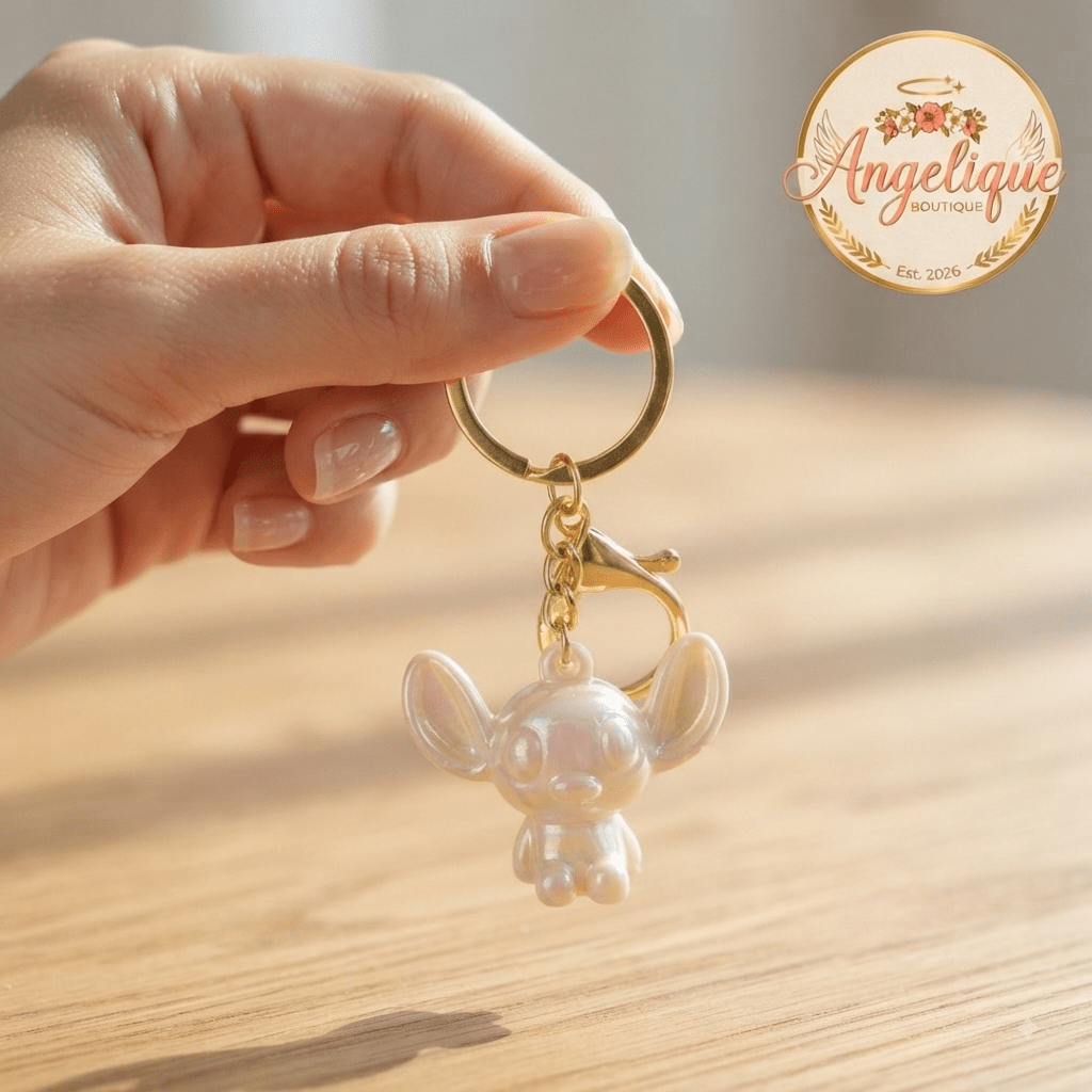 Stitch Pastel 3D Resin Keychain – 6 Colors - Angelique Boutique