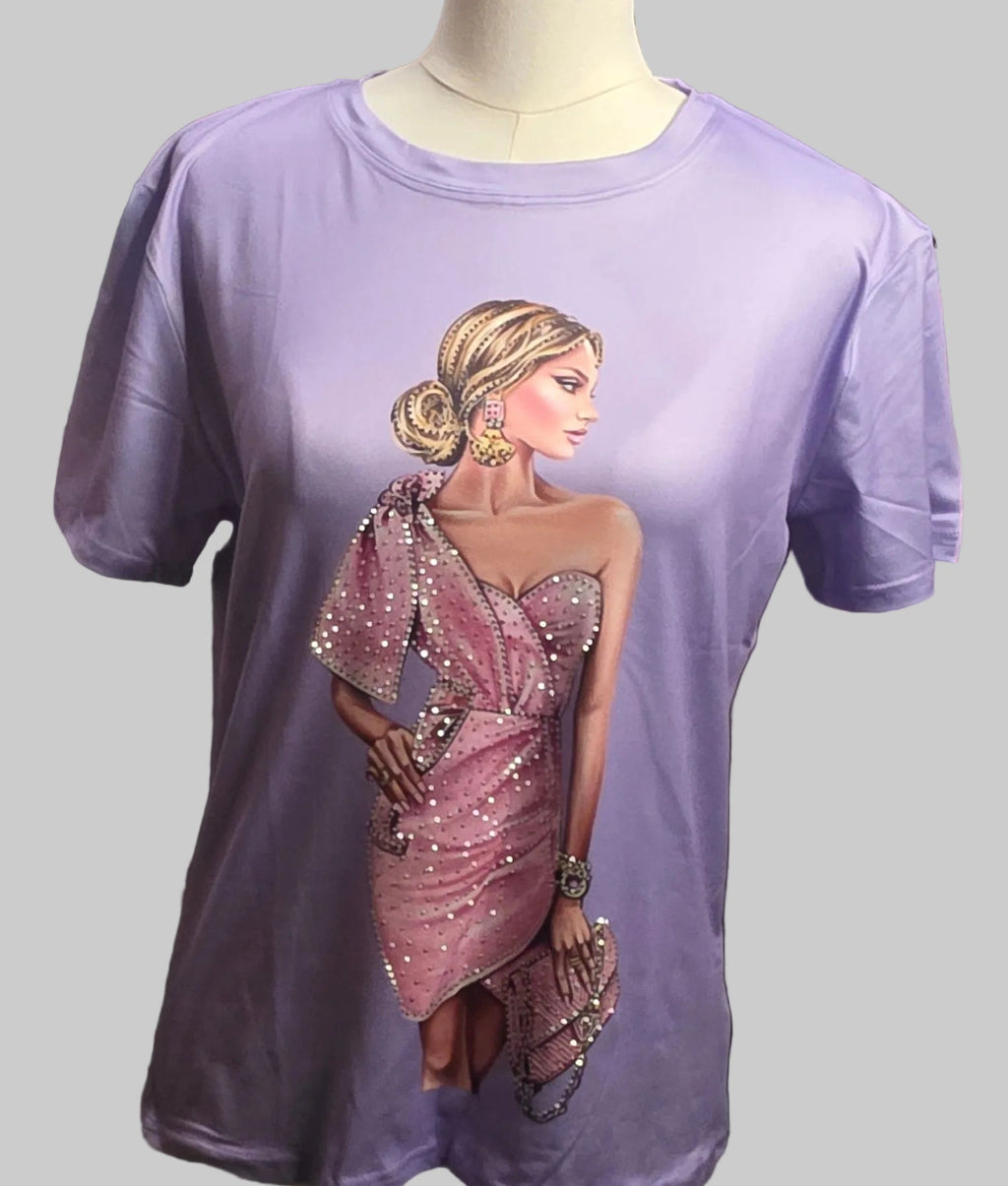 Stone-Inspired Blouse – Soft Cotton Blend Top for Women - Angelique Boutique