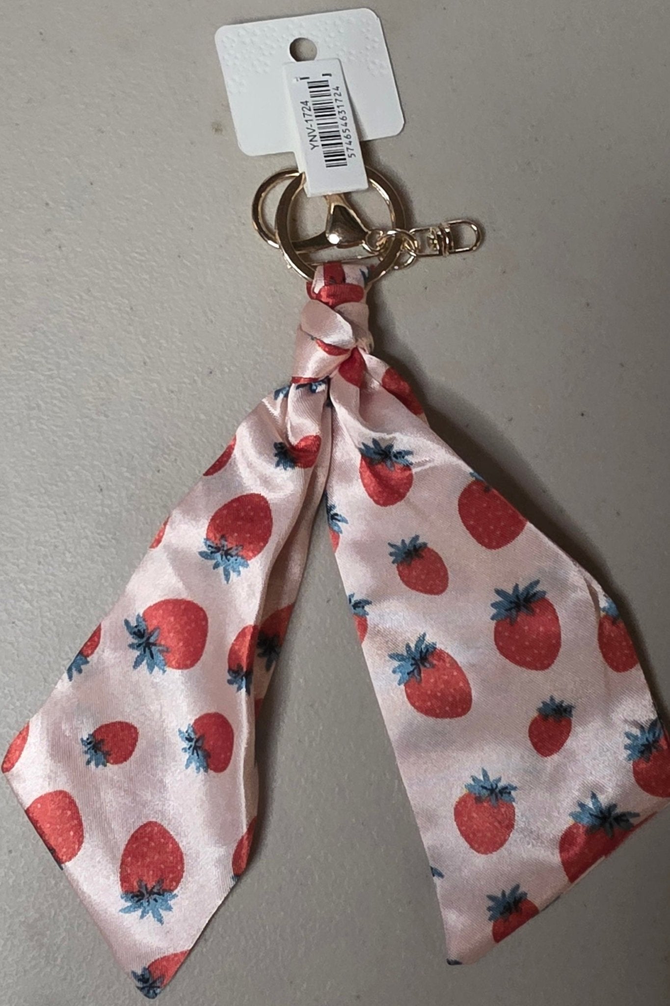 Strawberry & Cherry Keychain – Multiple Colors & Styles - Angelique Boutique
