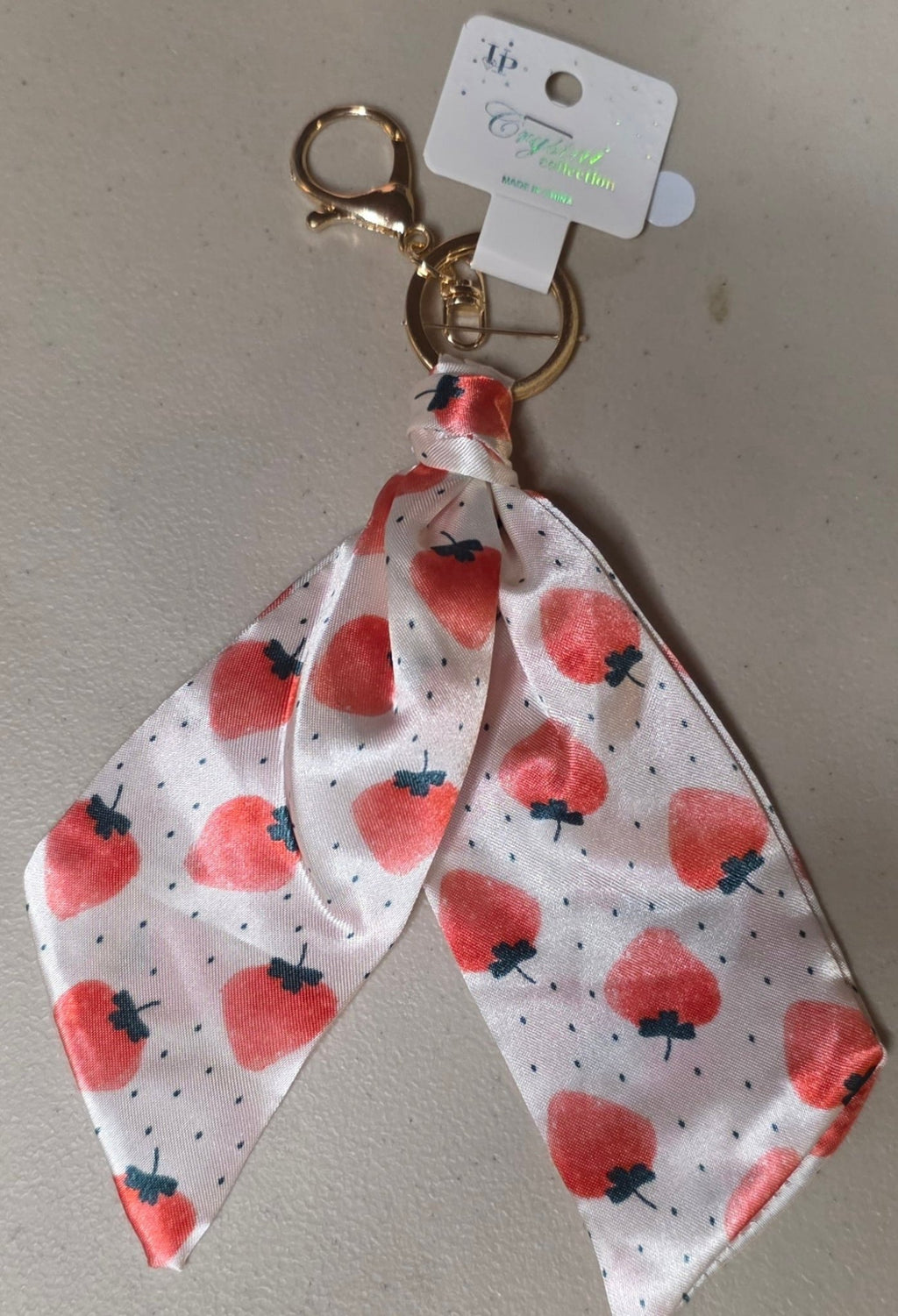 Strawberry & Cherry Keychain – Multiple Colors & Styles - Angelique Boutique