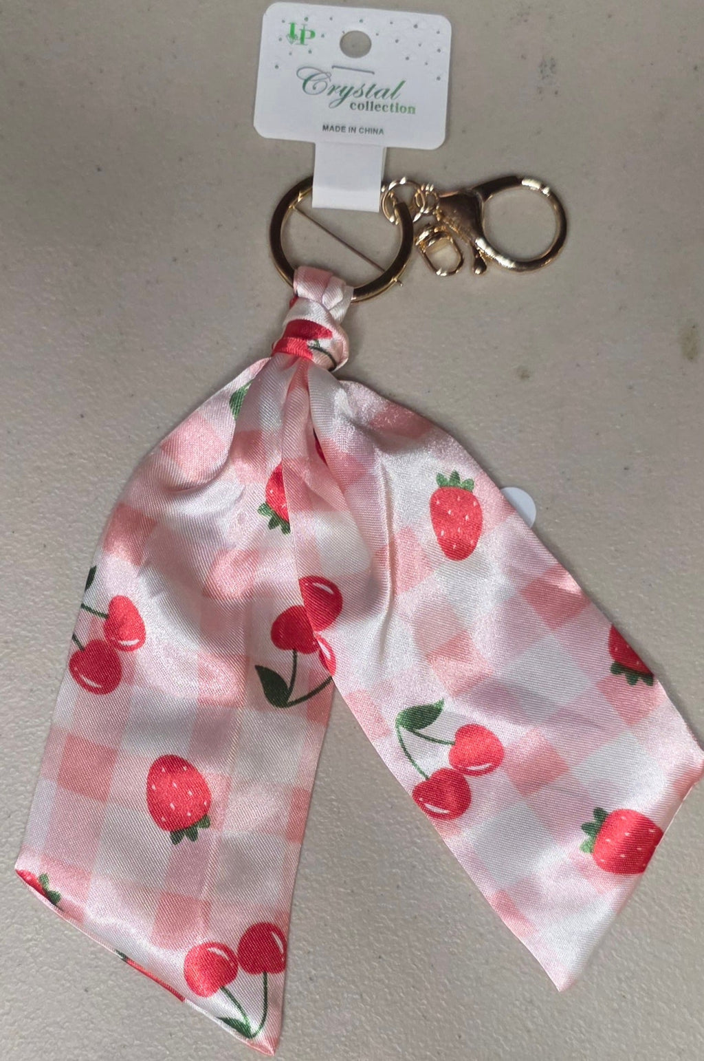 Strawberry & Cherry Keychain – Multiple Colors & Styles - Angelique Boutique