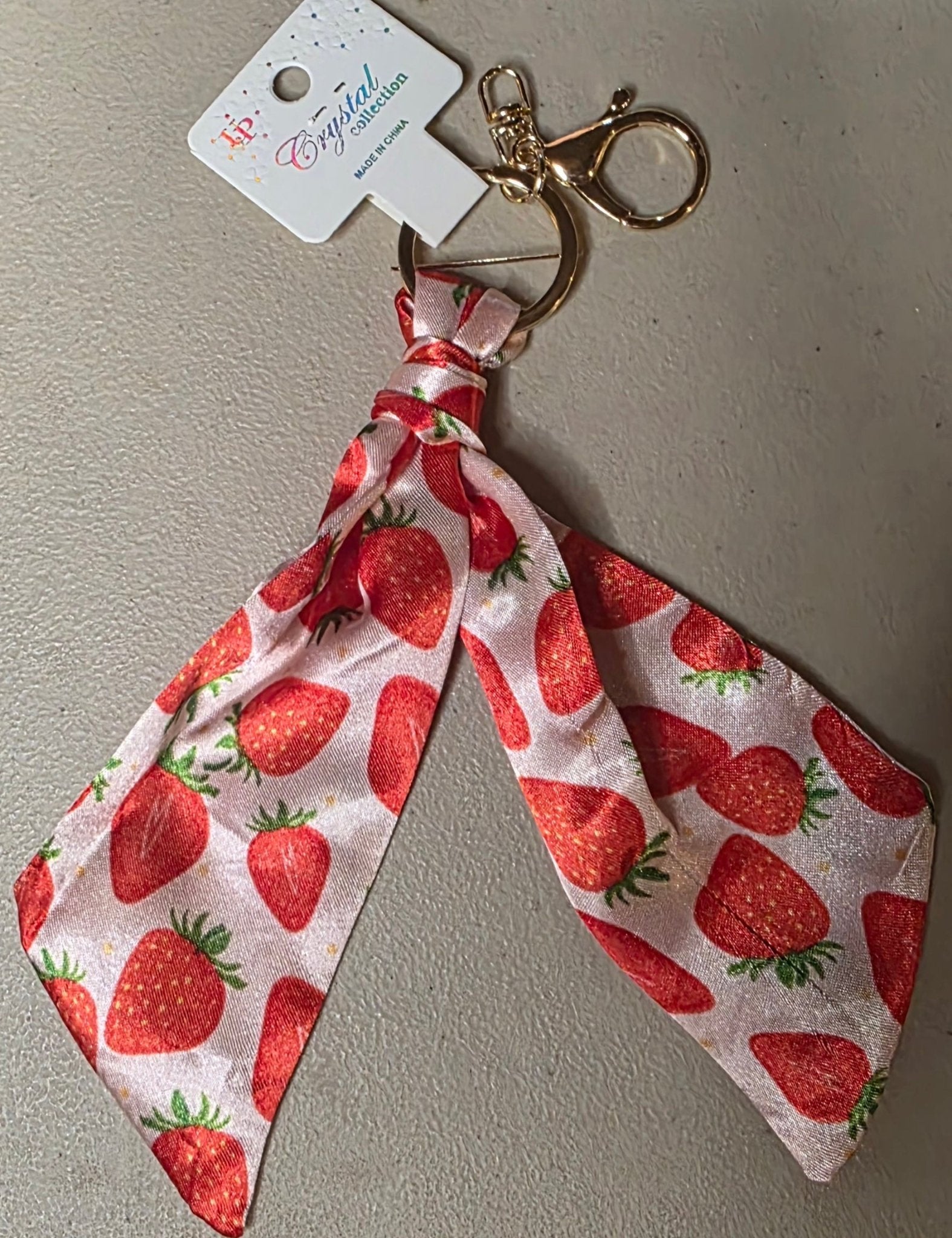 Strawberry & Cherry Keychain – Multiple Colors & Styles - Angelique Boutique
