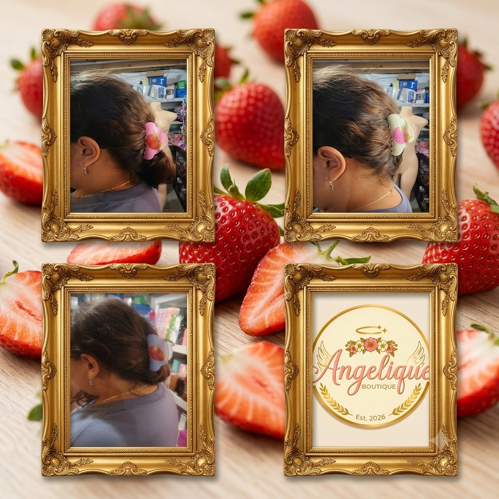 Strawberry Cloud Hair Claw Clip - Angelique Boutique
