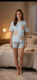 Teddy Bear 2-Piece Pajama Set – Women's Sleepwear - Angelique Boutique