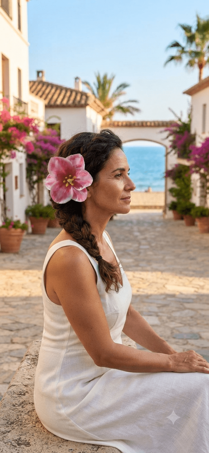 Tulip Flower Hair Bows for Women & Girls - Angelique Boutique