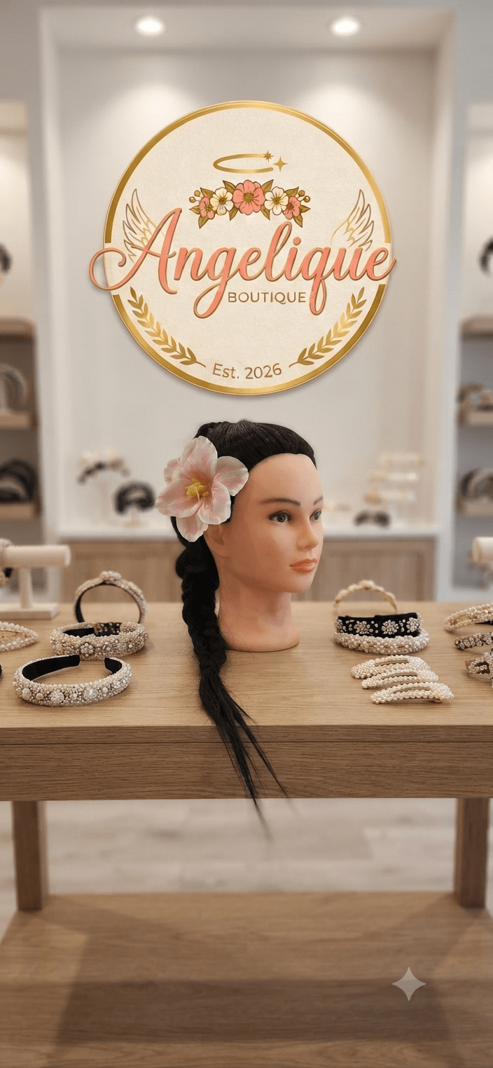 Tulip Flower Hair Bows for Women & Girls - Angelique Boutique