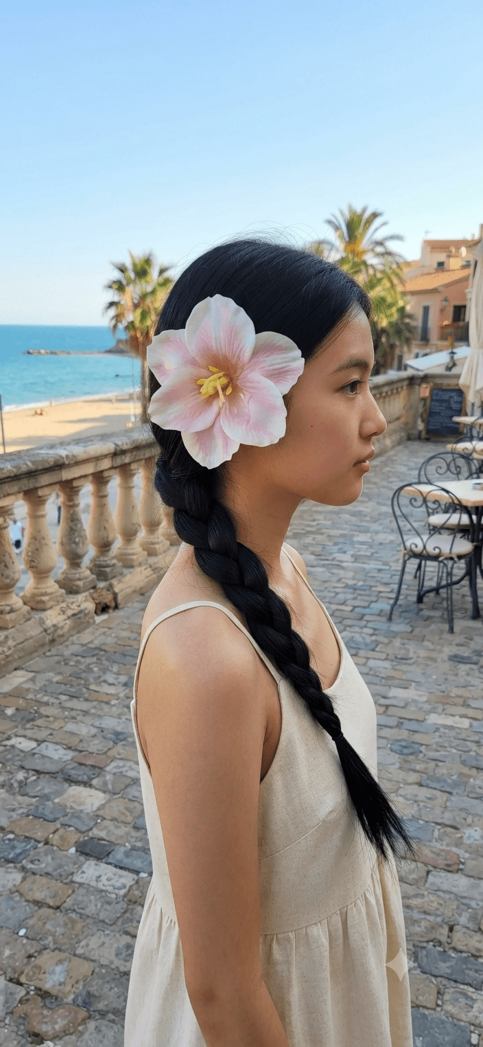 Tulip Flower Hair Bows for Women & Girls - Angelique Boutique