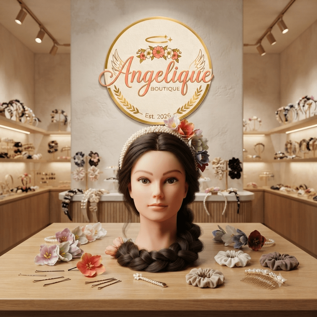 Tulip Flower Hair Bows for Women & Girls - Angelique Boutique