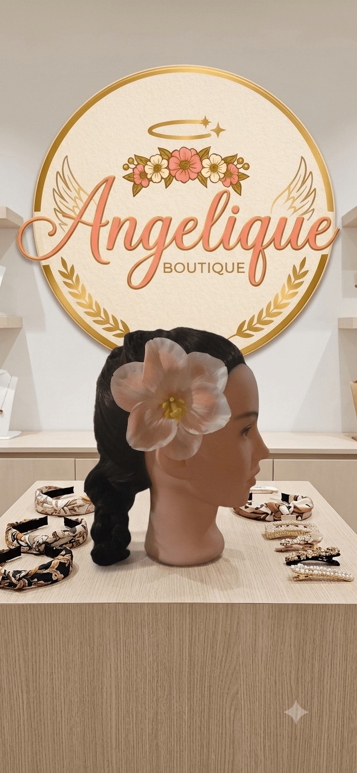 Tulip Flower Hair Bows for Women & Girls - Angelique Boutique