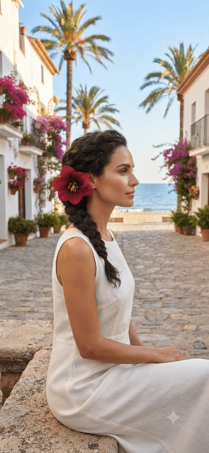 Tulip Flower Hair Bows for Women & Girls - Angelique Boutique