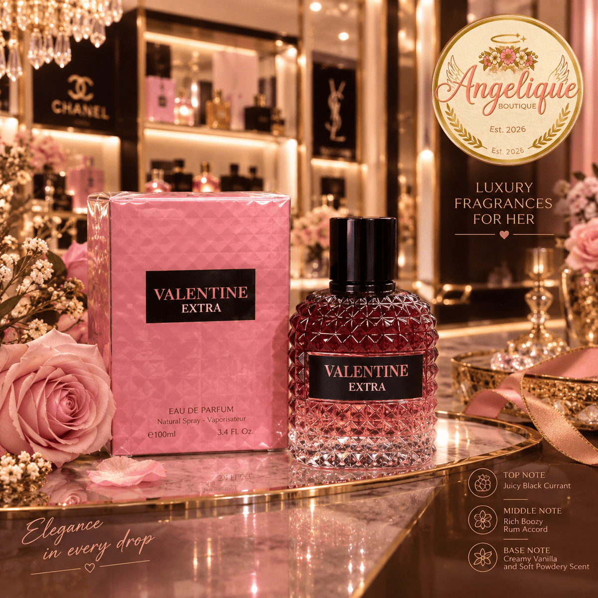 Valentine Extra Eau de Parfum for Women - Angelique Boutique