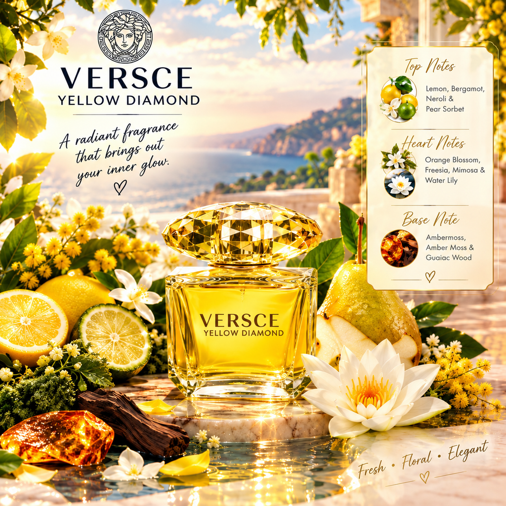 Versce Yellow Eau de Parfum for Women - Angelique Boutique