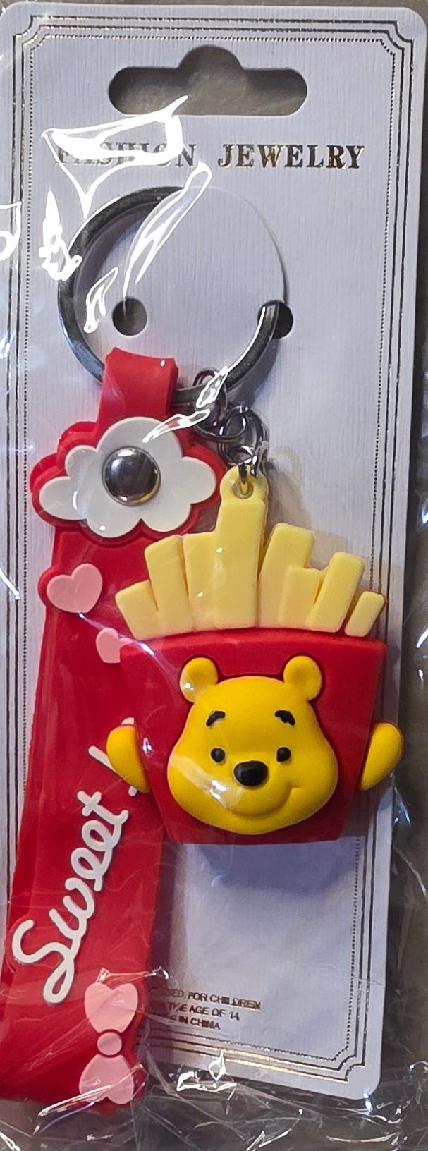 Winnie the Pooh Boba Tea Keychain Charm – Sweet Heart - Angelique Boutique