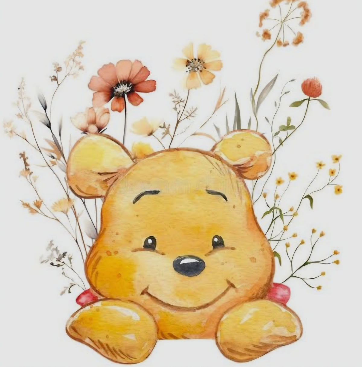 Winnie the Pooh Mini Coquette Hair Bows Set of 2 - Angelique Boutique