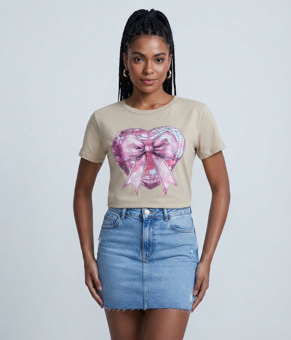 Women's Linked Heart Blouse | Cotton Blend - Angelique Boutique