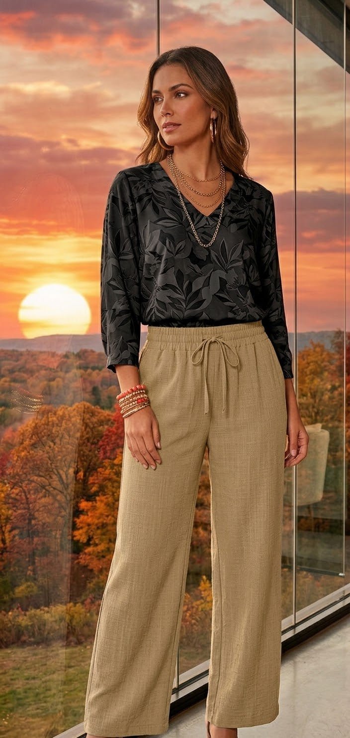 Women's Palazzo Wide-Leg Shorts – Flowy & Chic - Angelique Boutique