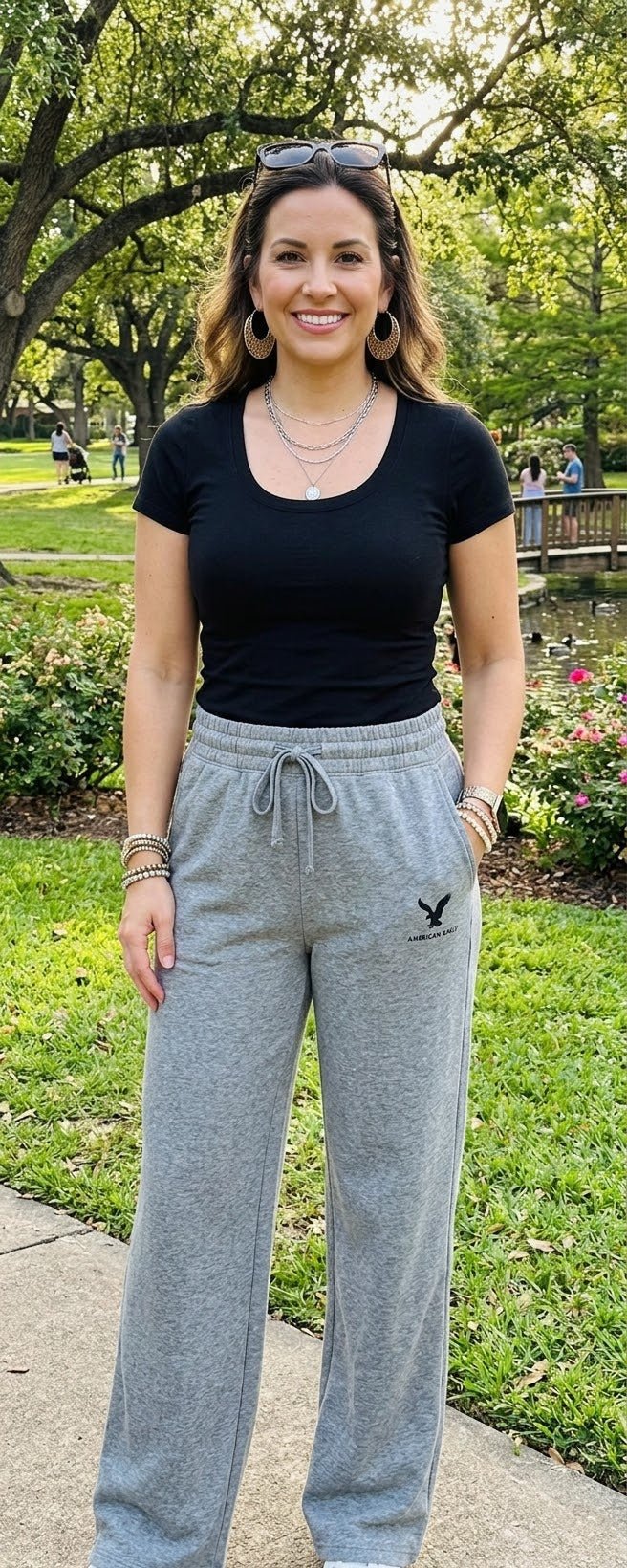 Women's Stretch Casual Pants – Cotton Blend - Angelique Boutique