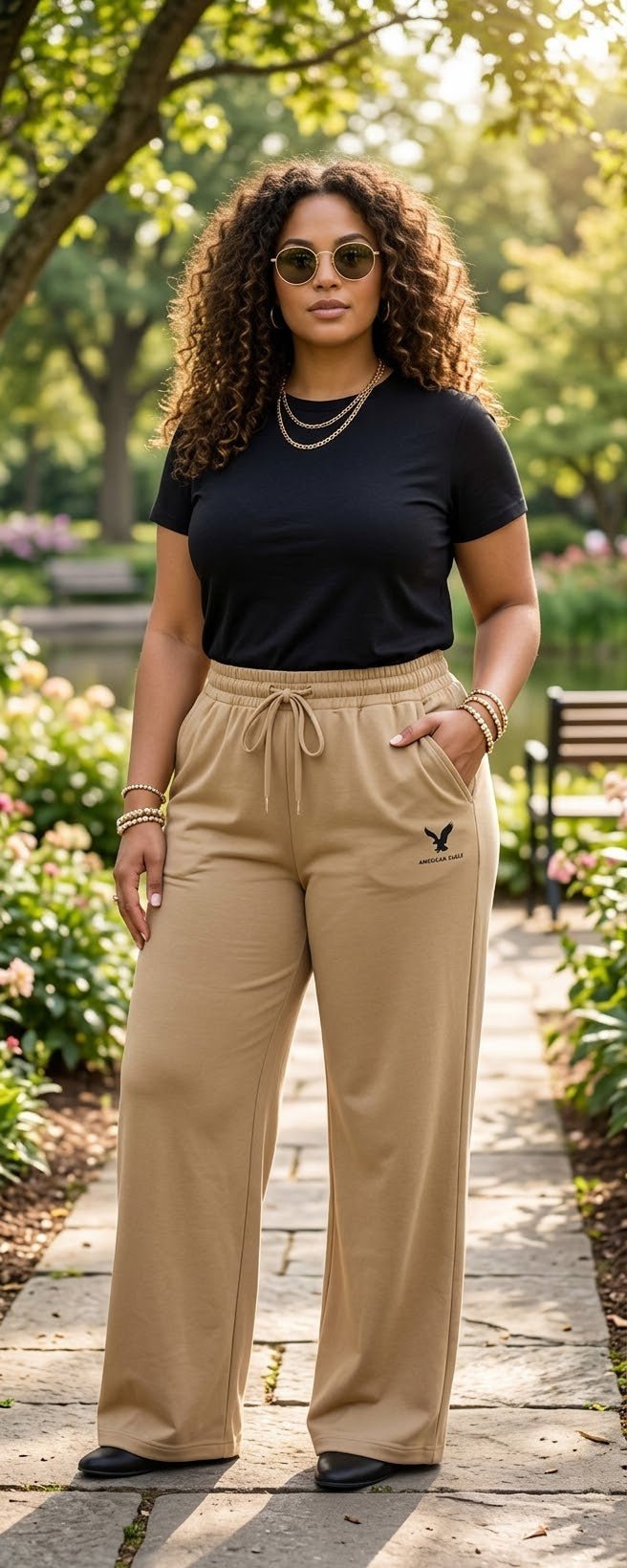 Women's Stretch Casual Pants – Cotton Blend - Angelique Boutique