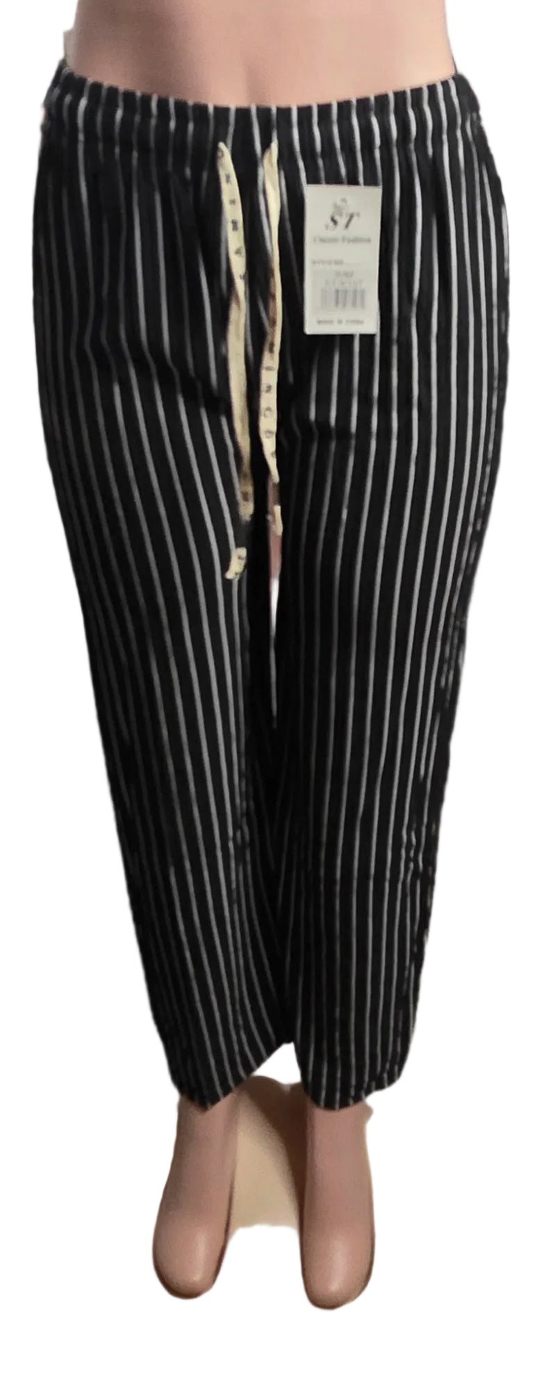Women's Striped Palazzo Wide-Leg Pants - Angelique Boutique